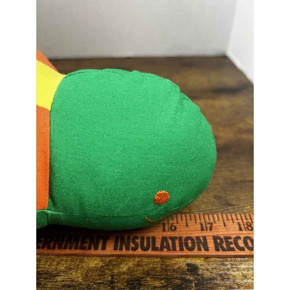 Vintage Pier 1 Imports Turtle Plush Pillow Retired HTF Tropical Decor 17 Inch